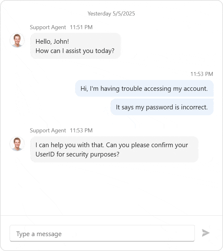 Chat deleting feature