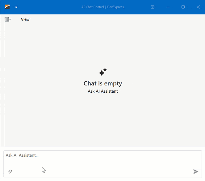 File Upload - WinForms AI Chat Control, DevExpress