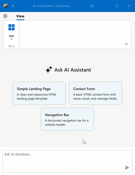 Stop Response - WinForms AI Chat Control, DevExpress