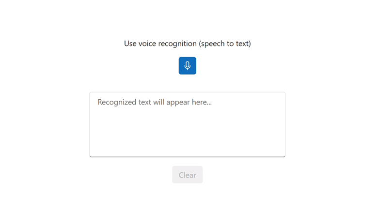 DevExtreme SpeechToText Component