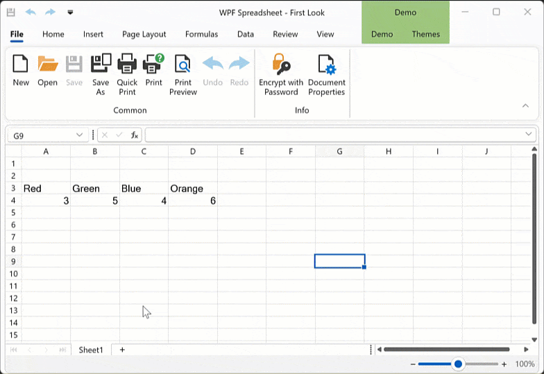 Dynamic Array Formulas - WPF Spreadsheet, DevExpress