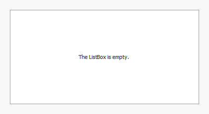 Custom Draw Empty Background - WInForms ListBox, DevExpress