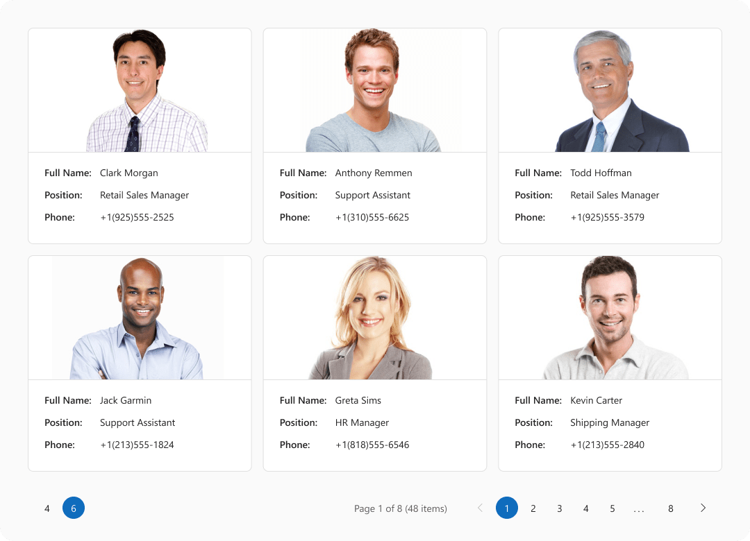 DevExtreme Pagination, DevExpress