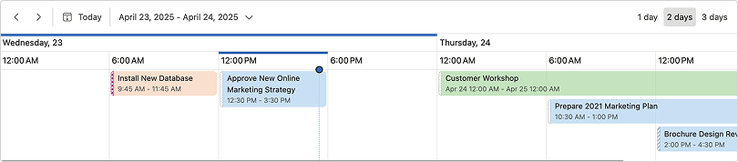 Scheduler — Toolbar with Custom Items