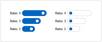 BarToggleSwitchItem - Toggle Switch Width, WinForms | DevExpress