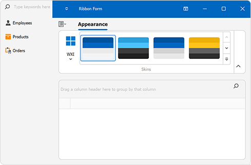 StretchToTop - Outlook-style Navigation, WinForms UI Controls | DevExpress