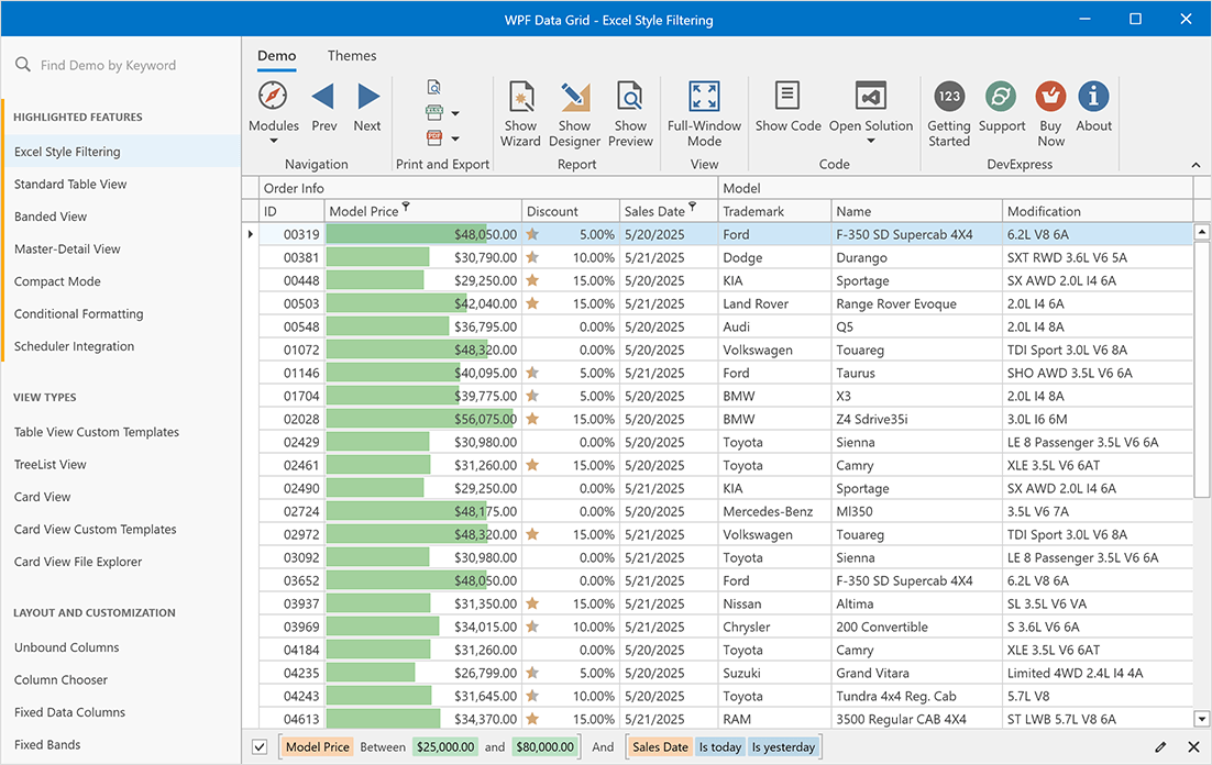 Outlook-inspired Side Panels - WPF Ribbon, DevExpress