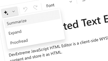 JavaScript AI Assistant Demo | DevExpress